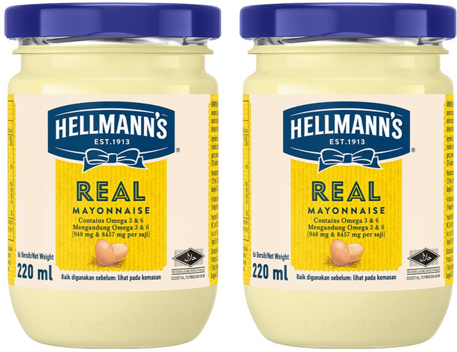 HELLMANN'S 美乃滋 經典原味, 220ml, 2罐
