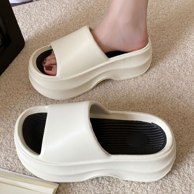 엘쏘 여성용 통굽 EVA 푹신푹신 슬리퍼 7cm