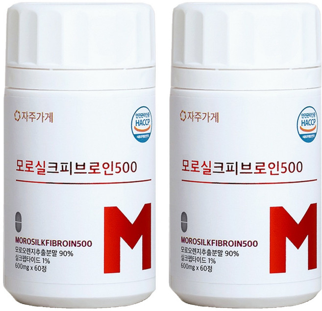 자주가게 모로실크피브로인500, 60정, 2개