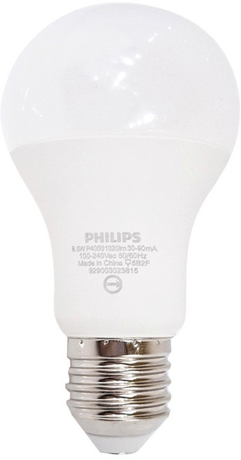PHILIPS 飛利浦 LED真彩光球泡燈 8.5W, 自然光(4000K), 1個