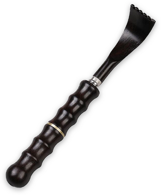 바코젤 나무 효자손 길이조절 등긁개, 검정나무, 1개