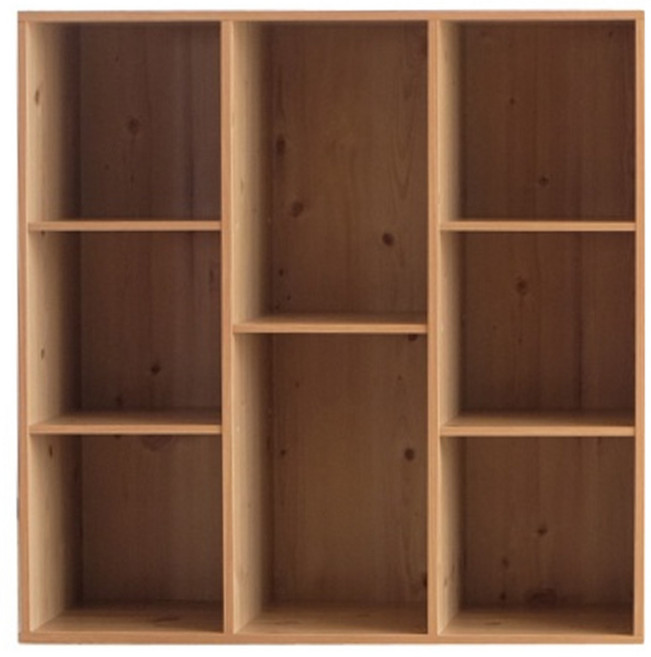 EASYHOME 可疊直橫兩用收納櫃, 原木色