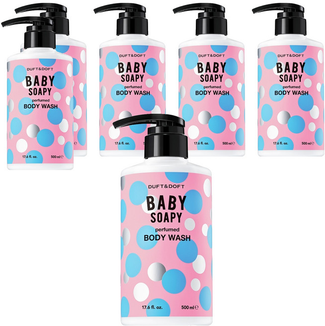더프트앤도프트 퍼퓸드 바디워시 베이비소피, 500ml, 6개