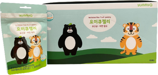 요미큐 아동용 유산균 아연 과일 젤리, 50g, 10개