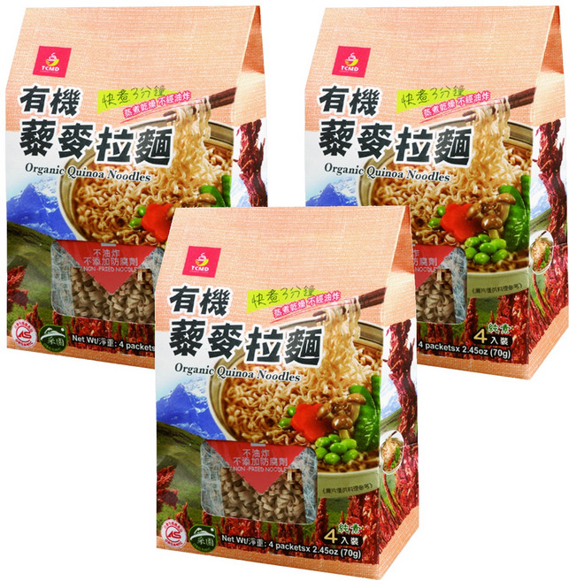 承昌食品 有機藜麥拉麵, 3個, 280g