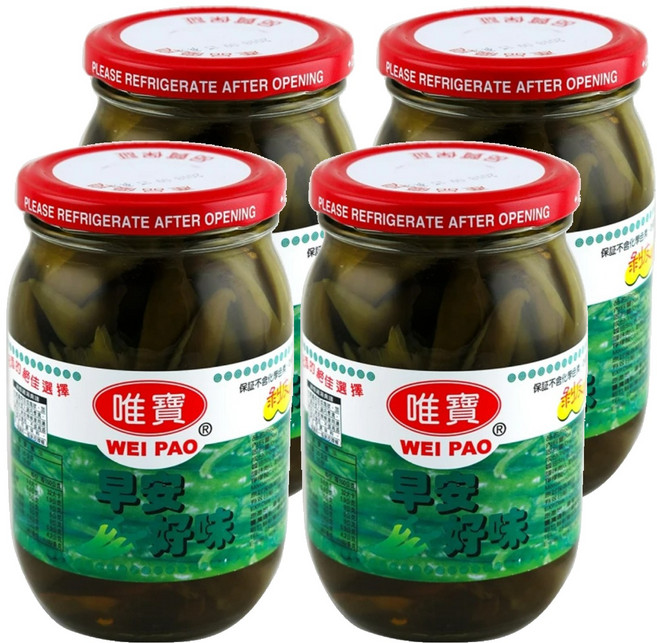 唯寶 剝皮辣椒, 450g, 4罐