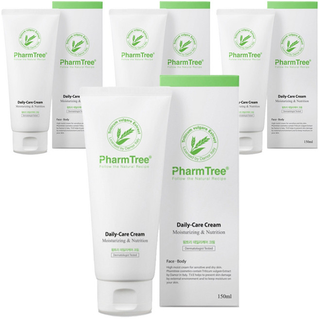 팜트리 데일리케어 크림, 4개, 150ml
