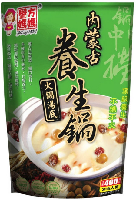 譽方媽媽 內蒙古養生鍋, 400g, 1包