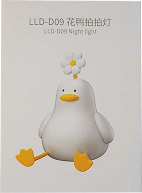 小花鴨鴨夜燈 131 x 110 x 147mm 360g, 小花鴨鴨 白色