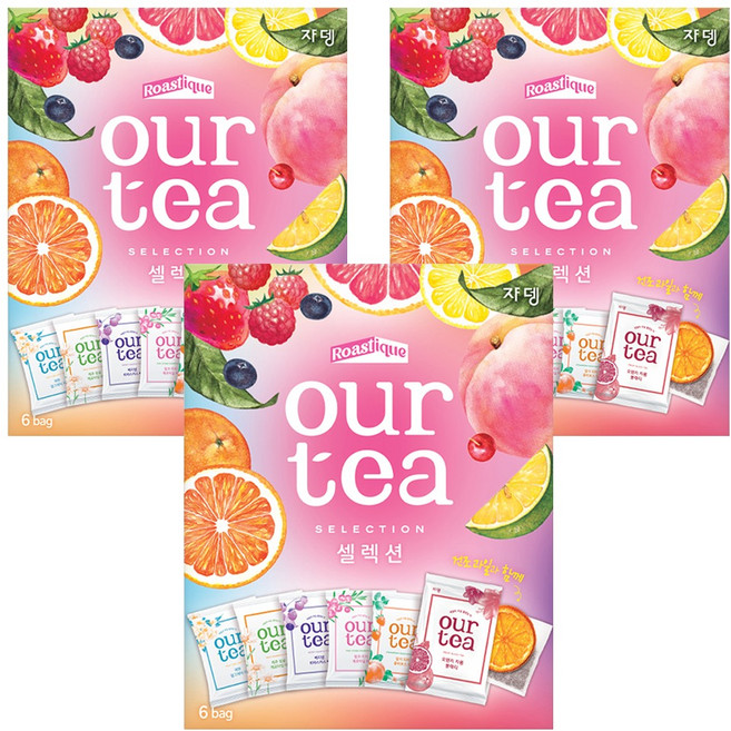 아워티 셀렉션 6종 세트, 108.3g, 1개입, 3세트