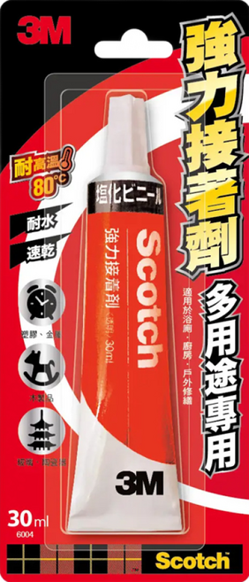 3M Scotch 多用途強力接著劑 30ml 耐水速乾 透明, 1個