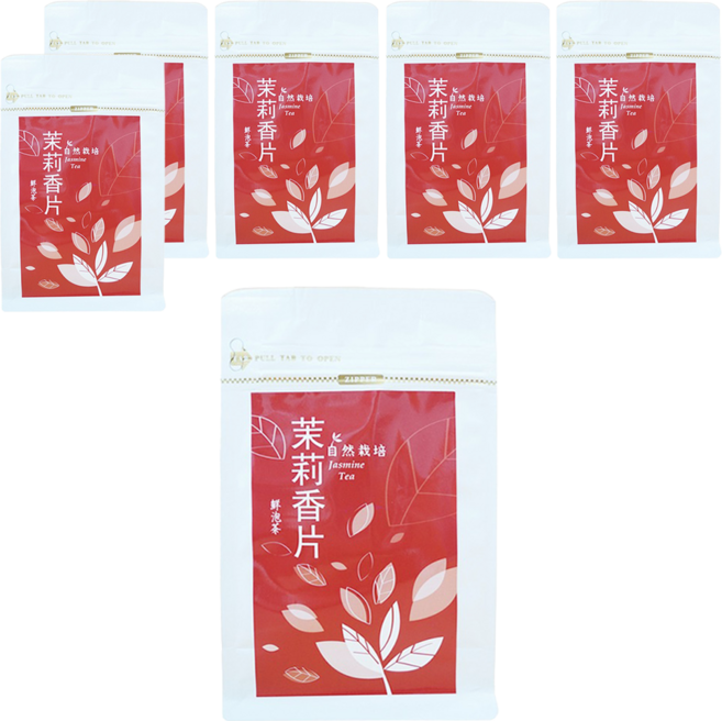 御茗園 鮮泡茶 茉莉香片茶 三角茶包, 3g, 12包, 6袋