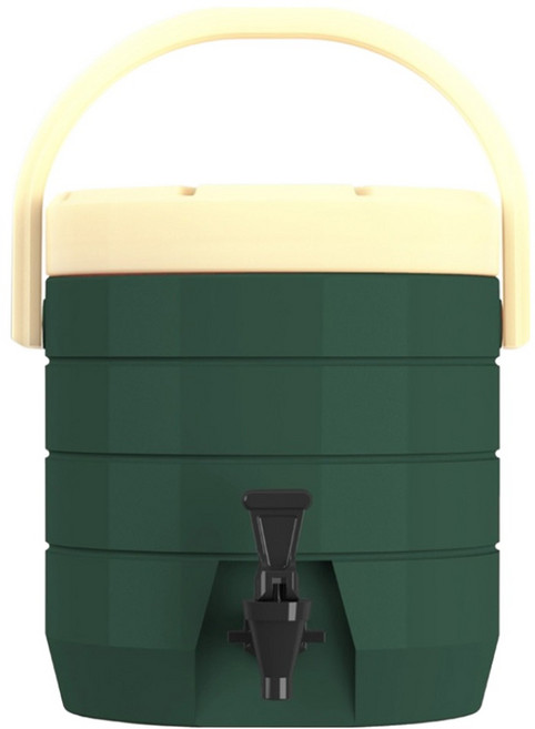 渥思 Worth IT 不鏽鋼內膽保溫茶桶 13L 外殼-聚乙烯 內膽-304不鏽鋼 食品級PP材質水龍頭 台灣製, 孔雀綠, 1個