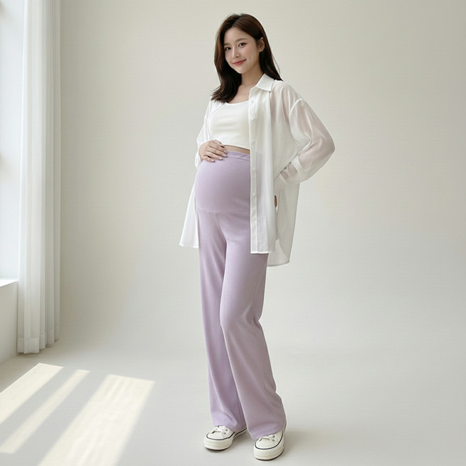 휴데이 소프트골지 임산부 바지