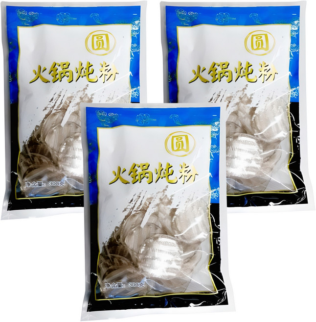 용차 원형 샤브샤브 당면, 300g, 3개