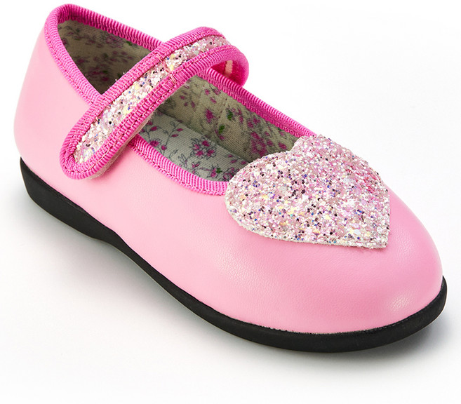 빔보빔바 여아용 하트 글리터 메리제인 슈즈
