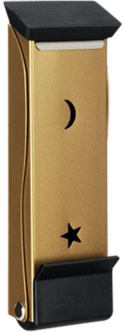 DEFENZEMAN 무타공 원터치 말발굽 도어스토퍼 티타늄, 티타늄골드, 1개