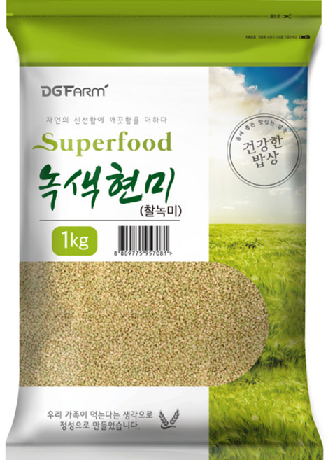 건강한밥상 녹색현미, 1kg, 1개