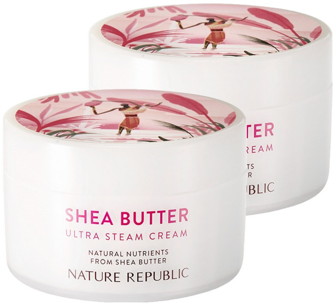 네이처리퍼블릭 쉐어버터 울트라 스팀 크림 극건성용, 100ml, 2개