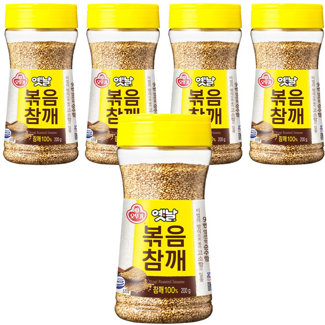 오뚜기 옛날 볶음참깨, 200g, 5개