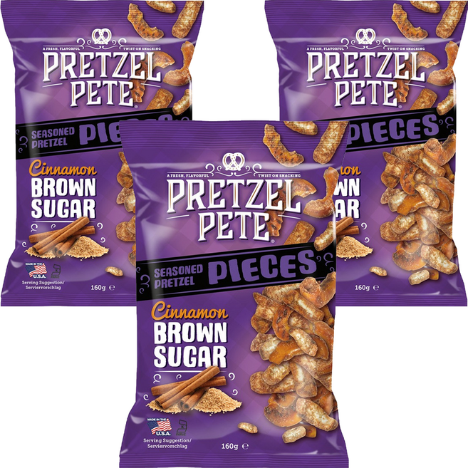 肉桂黑糖蝴蝶餅, 160g, 3個