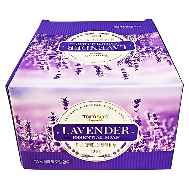 Tamsaa 薰衣草精油香皂, 90g, 12個