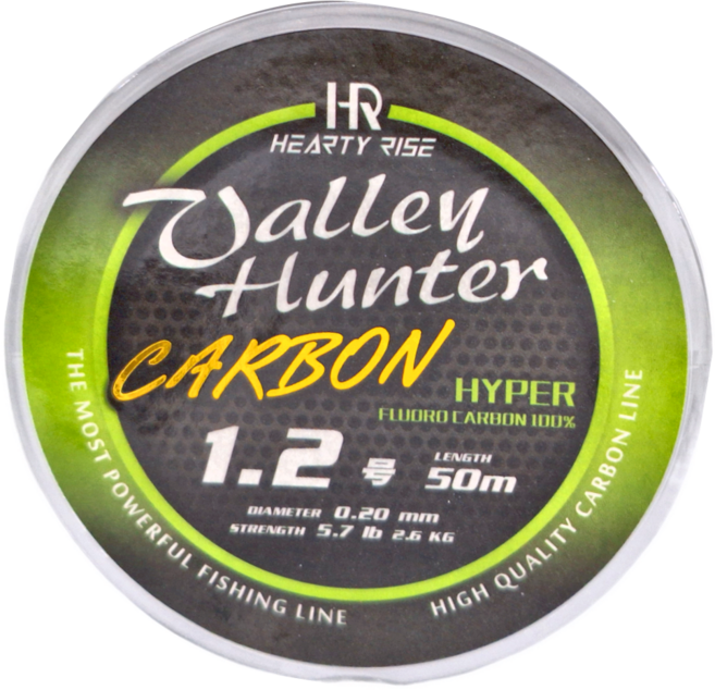 HEARTY RISE 哈帝來斯 溪谷獵人 CARBON 碳纖線, 1個, 透明色