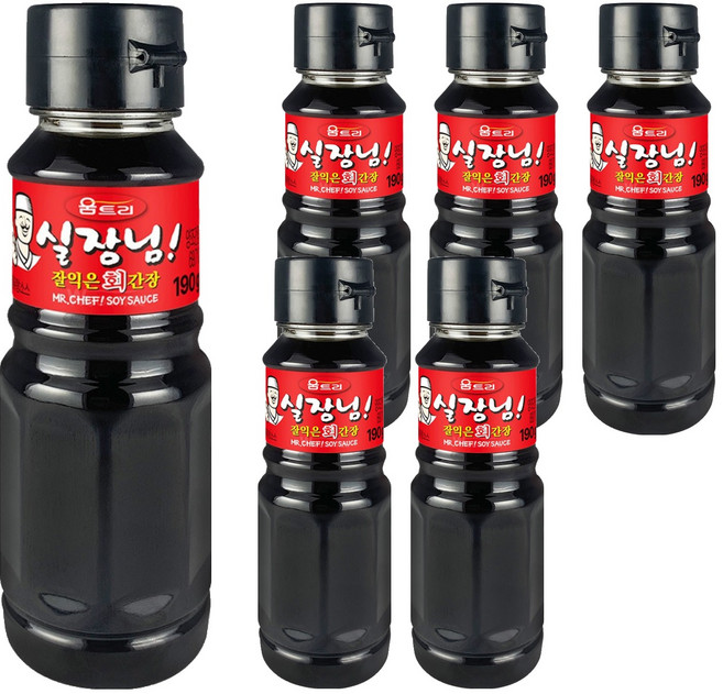 움트리 실장님 잘익은 회간장, 190g, 6개