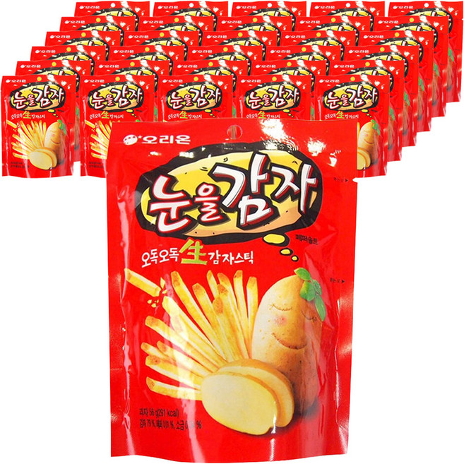 오리온 눈을감자 스낵, 56g, 30개