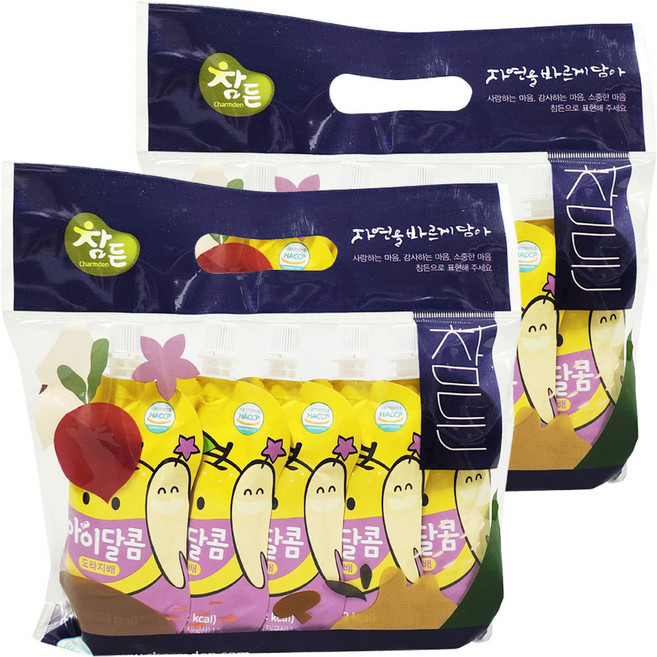 참든 유아 음료 빨대형 아이달콤 도라지배, 10개, 100ml