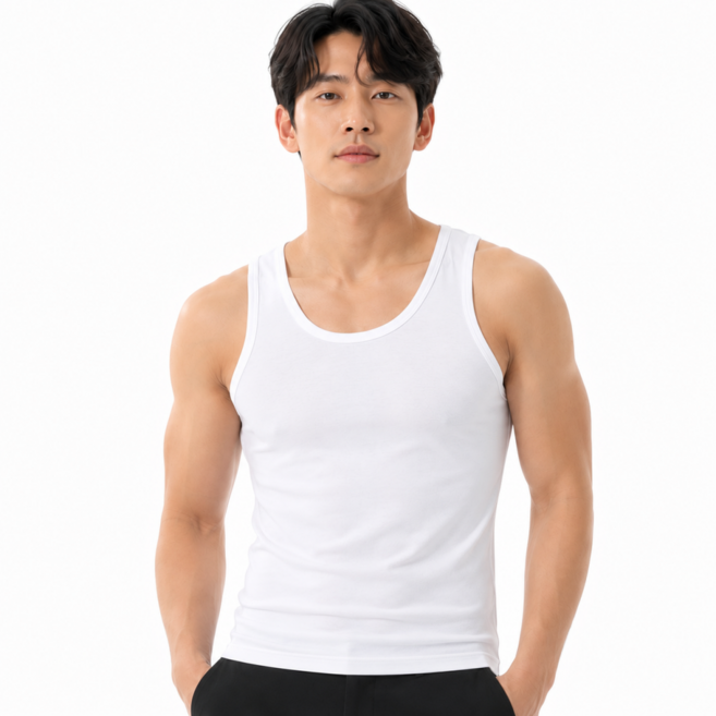 JAMES DEAN 100%純棉透氣基本款無袖背心 3件組