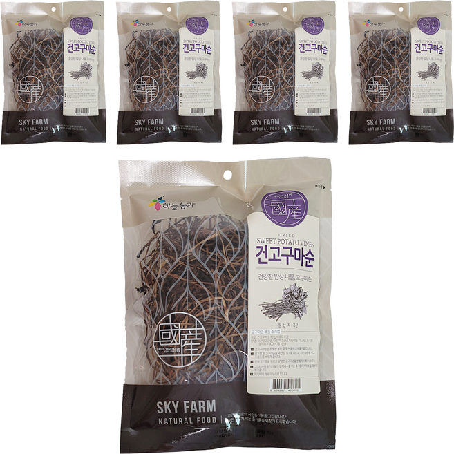 나물이야기 국산 건고구마순, 5개, 70g