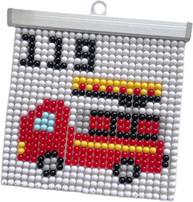 오로라데코덴 소방차 비즈발 만들기 DIY 비즈 공예 세트 BZ017, 혼합색상, 1세트