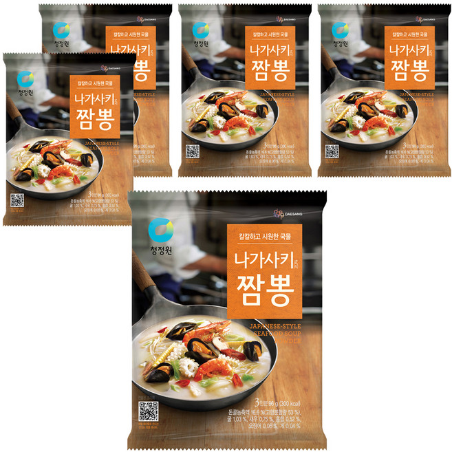 청정원 나가사키 짬뽕 베이스 96g, 5개
