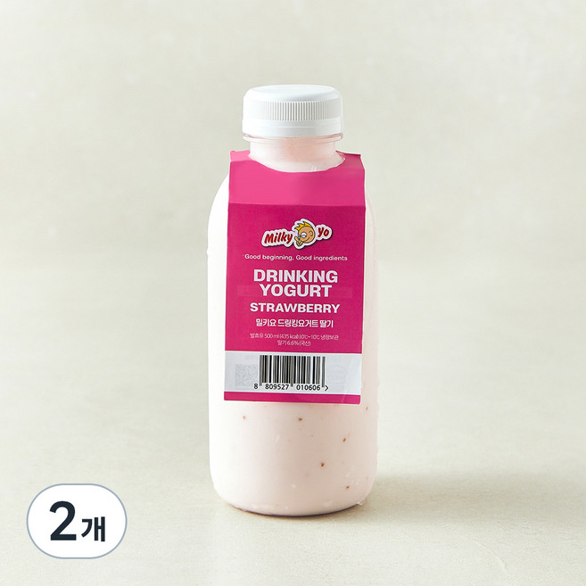밀키요 드링킹 요거트 딸기, 500ml, 1개입, 2개