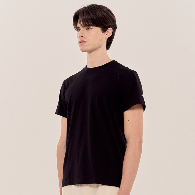 Kappa 男女通用 Uni 棉質 3件裝 短袖 T恤, 黑色