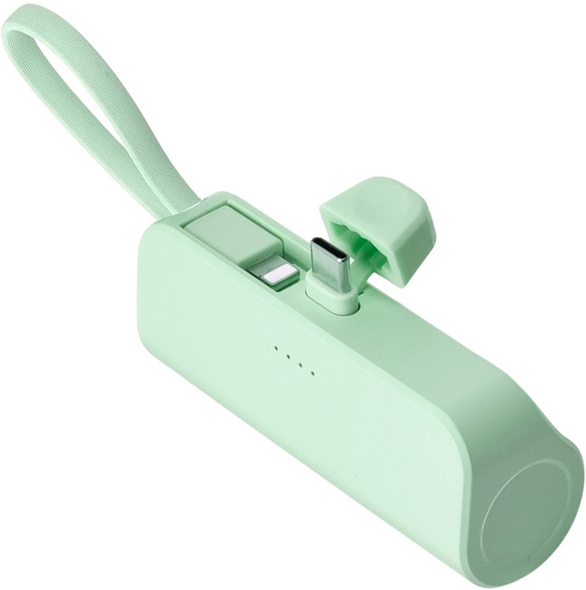 피에스글로벌 힙스터 5000mAh 도킹형 보조 배터리 C타입, MOPB-R5-CHL, 민트