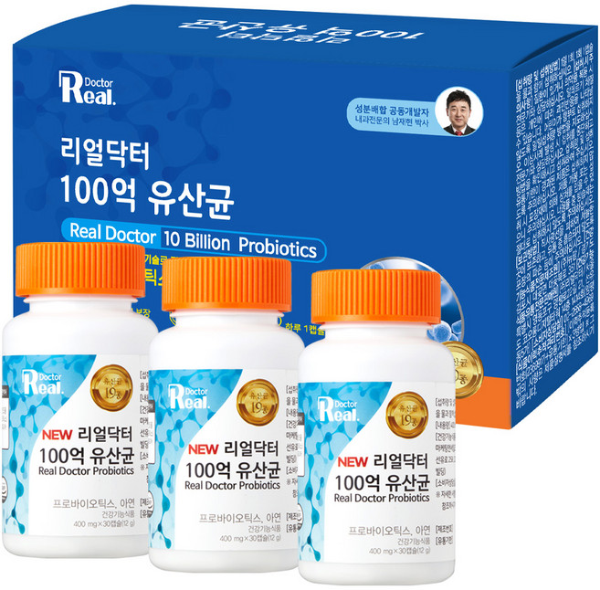 리얼닥터 100억 유산균, 30정, 3개