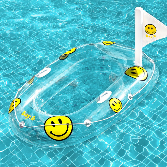 bayb 유아용 해피 유리 보트, 투명, 1개