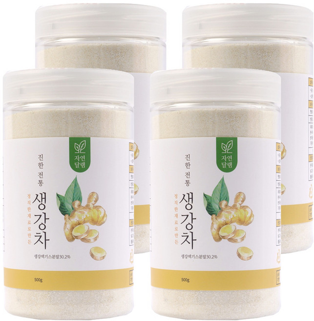 자연달램 진한 전통 생강차, 500g, 4개, 1개입