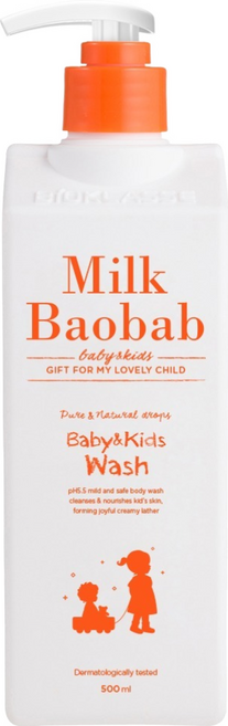밀크바오밥 베이비 앤 키즈 바디 워시, 500ml, 1개