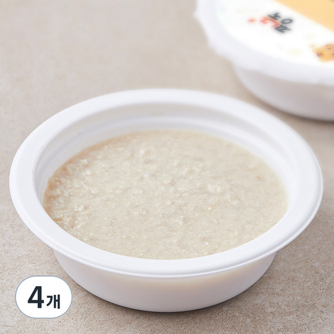 짱죽 닭고기토핑, 닭고기, 100g, 4개