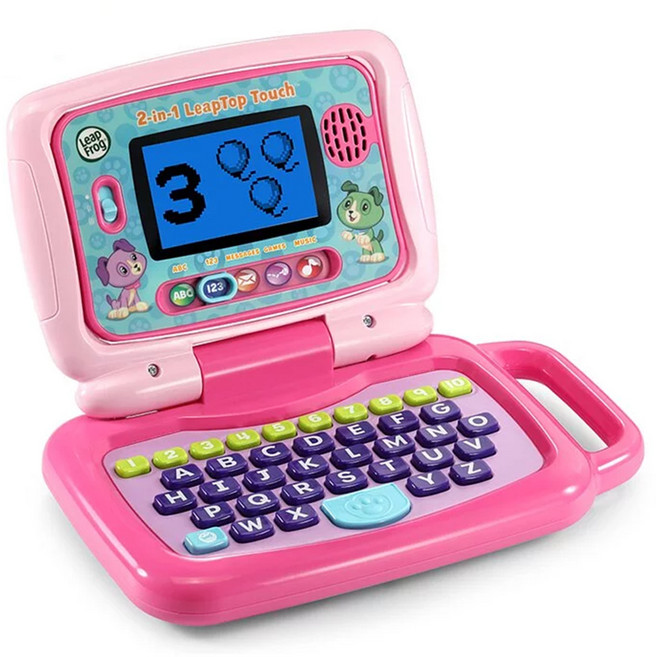 Leap Frog 跳跳蛙 2in1 LeapTop Touch Laptop 翻轉小筆電 2歲以上, 粉色, 1個