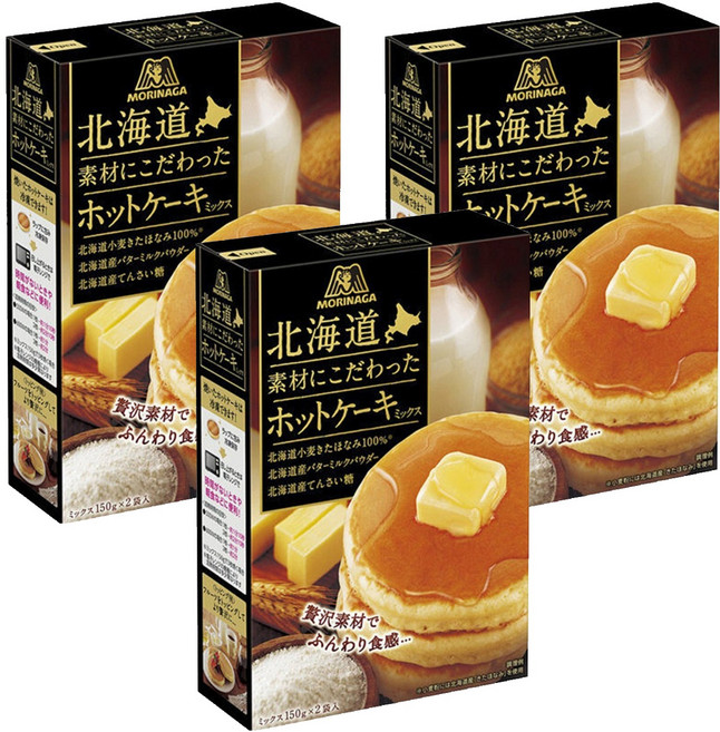 모리나가 홋카이도 핫케익 믹스, 300g, 3개