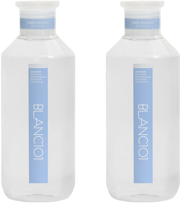 BLANC101 透明衣物柔軟精 經典白麝木香 正裝, 2個