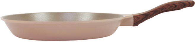 Kitchen-Art Bon 木柄鑽石塗層平底鍋 淡粉色, 30cm, 1個