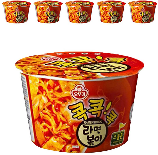 오뚜기 콕콕콕 라면볶이 용기 120g, 6개