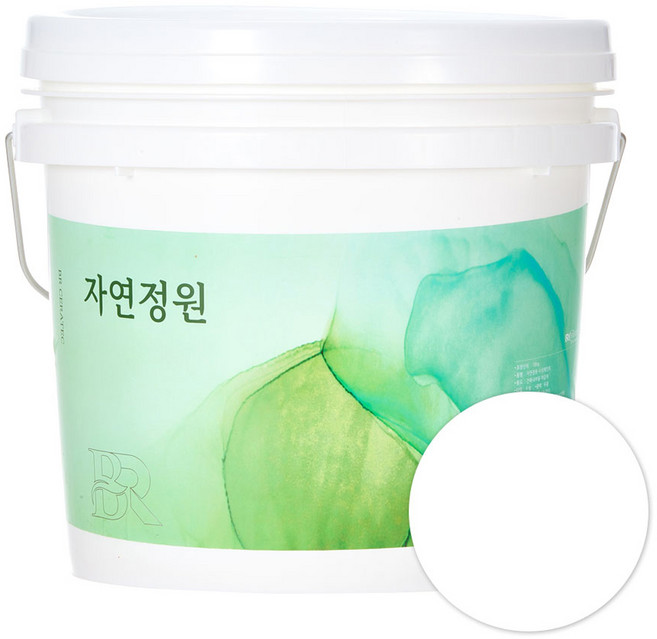 자연정원 친환경 셀프 벽지 규조토 황토 베란다 가구 결로방지 수성페인트, 화이트, 10kg, 1개