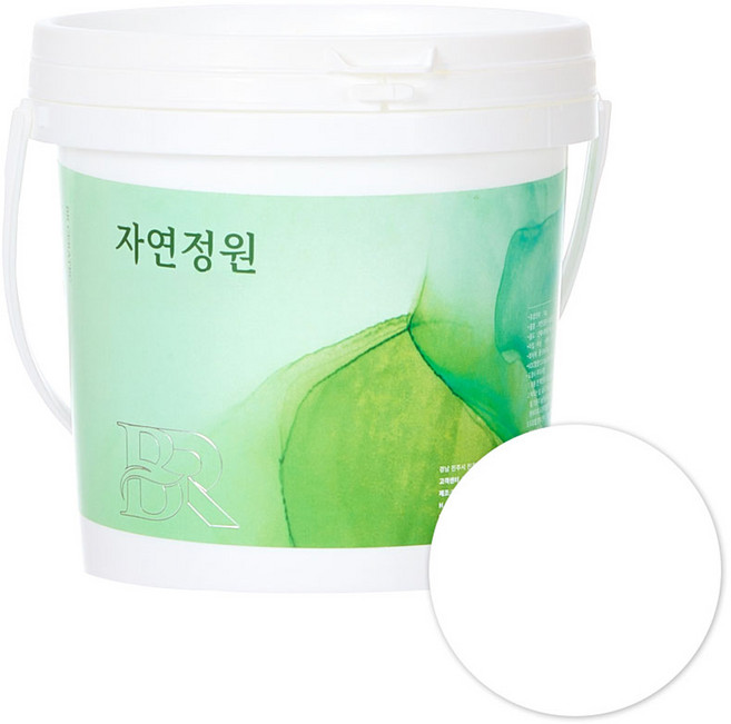 자연정원 친환경 셀프 벽지 규조토 황토 베란다 가구 곰팡이 결로방지 수성 페인트, 화이트, 1kg, 1개