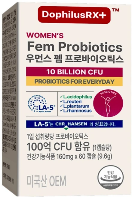 도피러스알엑스 우먼스 펨 프로바이오틱스 9.6g, 1개, 60정 - 쿠팡
